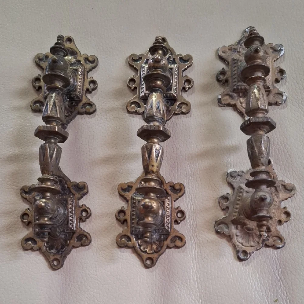Antique Brass Handle Set